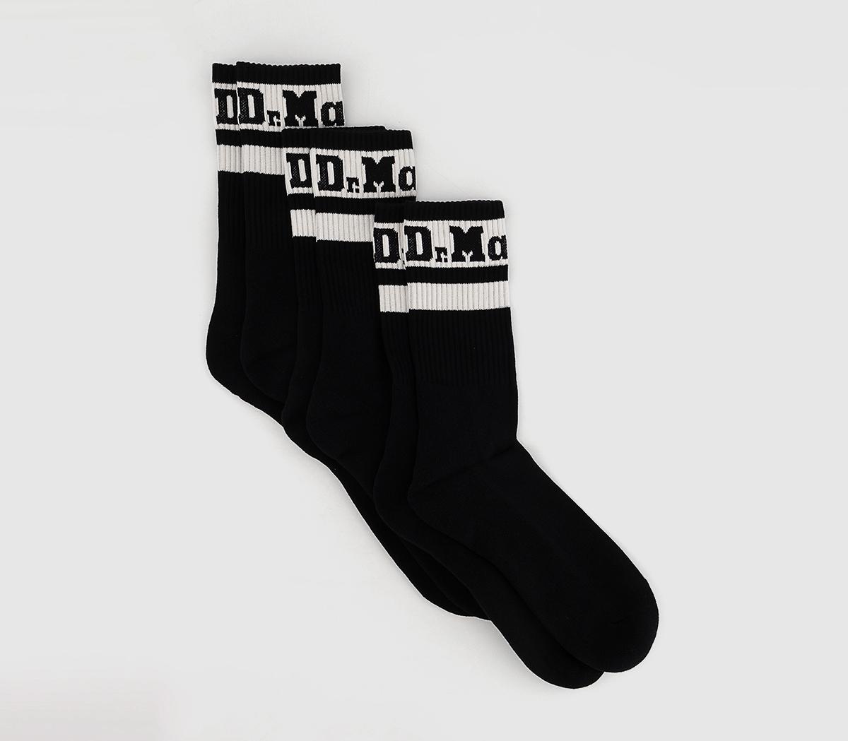 Dr. Martens Athletic 3 Pack Socks Dr. Martens Athletic 3 Pack Socks Black