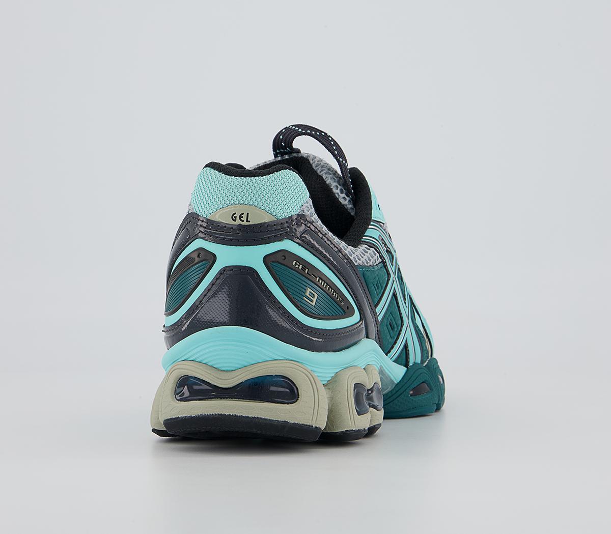 Asics UB3-s Gel-nimbus 9 Trainers Asics UB3-s Gel-nimbus 9 Trainers Kiko Pure Silver Aruba Blue