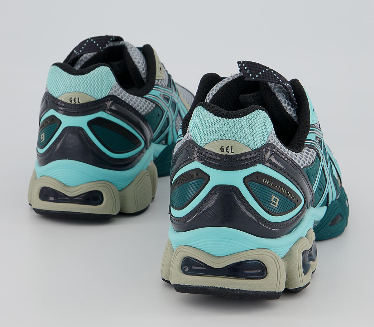 Asics UB3-s Gel-nimbus 9 Trainers Asics UB3-s Gel-nimbus 9 Trainers Kiko Pure Silver Aruba Blue