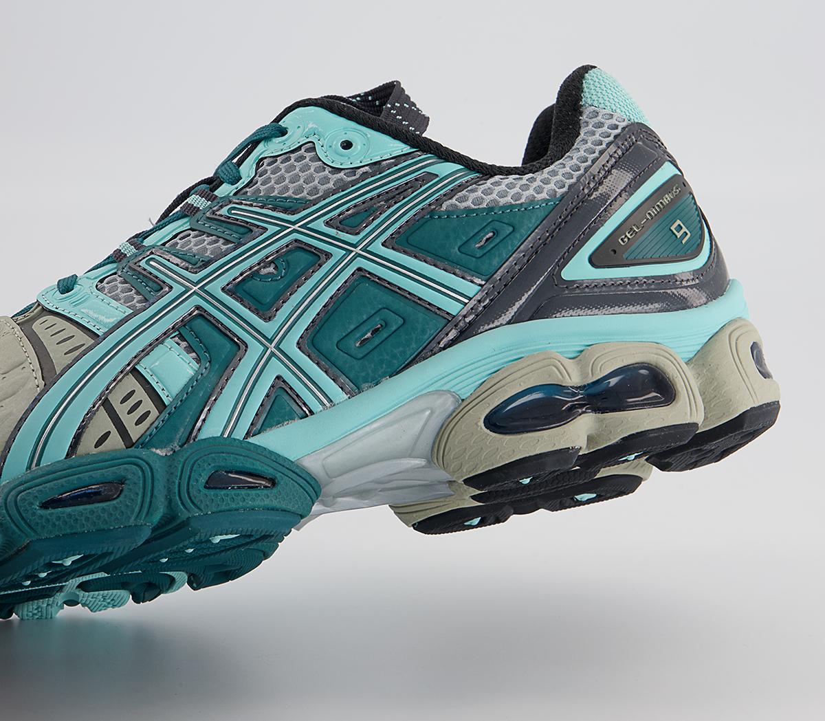 Asics UB3-s Gel-nimbus 9 Trainers Asics UB3-s Gel-nimbus 9 Trainers Kiko Pure Silver Aruba Blue