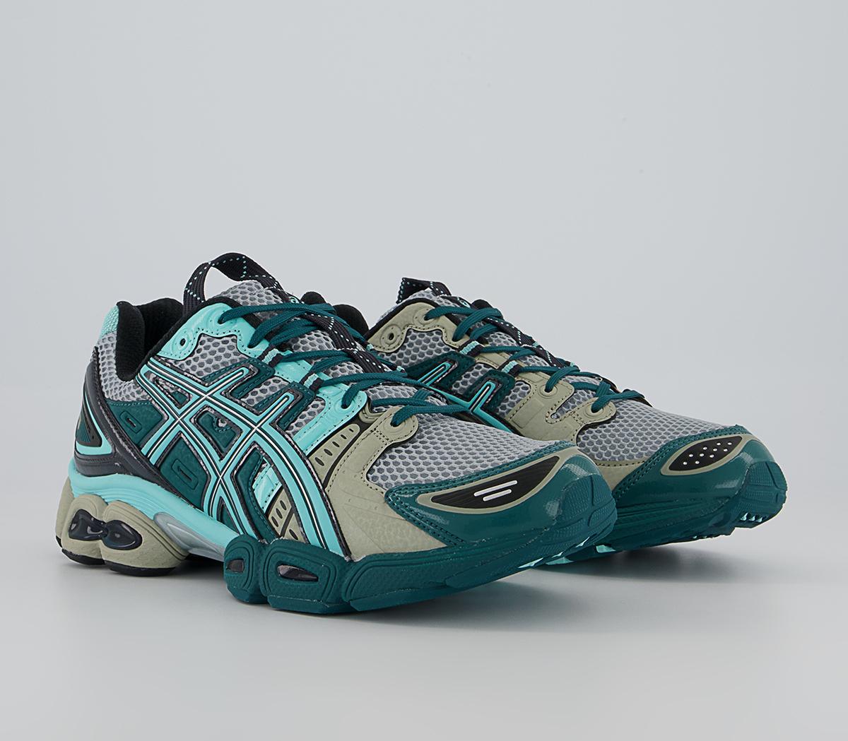 Asics UB3-s Gel-nimbus 9 Trainers Asics UB3-s Gel-nimbus 9 Trainers Kiko Pure Silver Aruba Blue