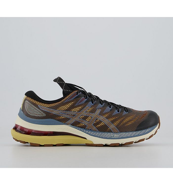 Asics Fn3-s Gel-kayano 28 Trainers Kiko Anthracite Antique Gold In Multi