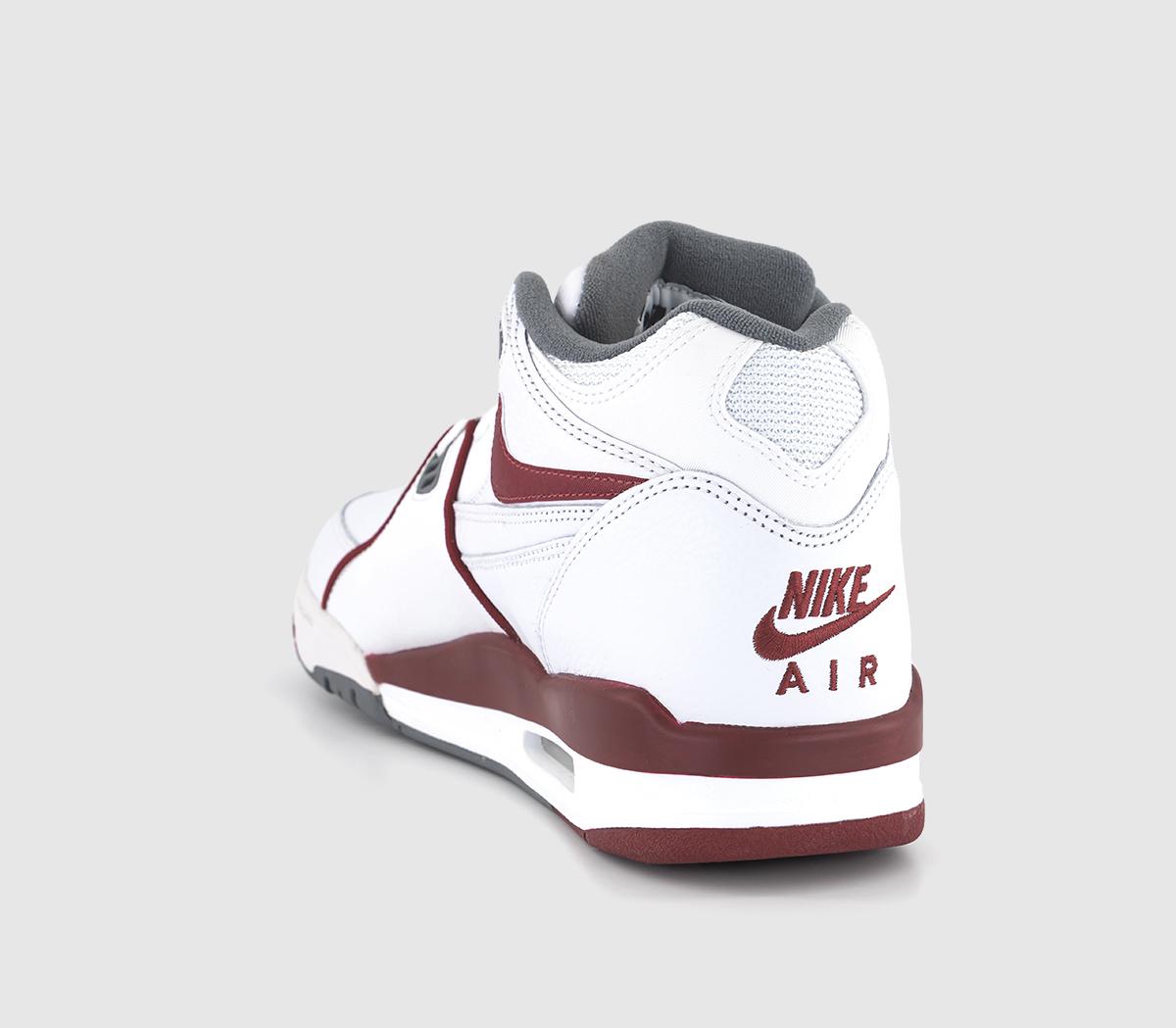 NikeAir Flight 89 Trainers White Team Red Smoke Grey Team Red