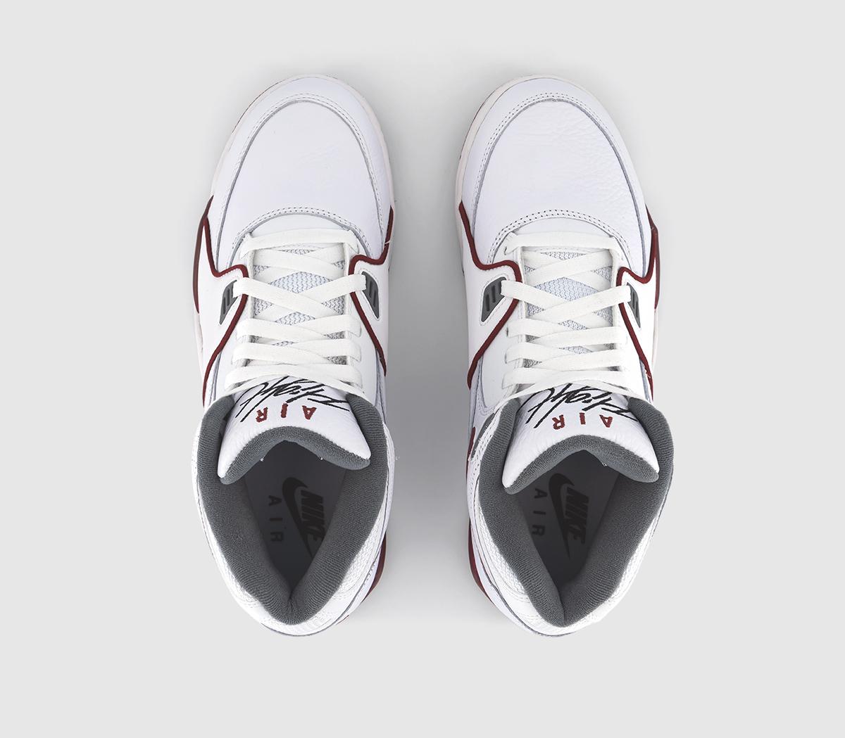 NikeAir Flight 89 Trainers White Team Red Smoke Grey Team Red