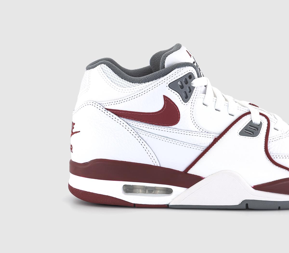NikeAir Flight 89 Trainers White Team Red Smoke Grey Team Red