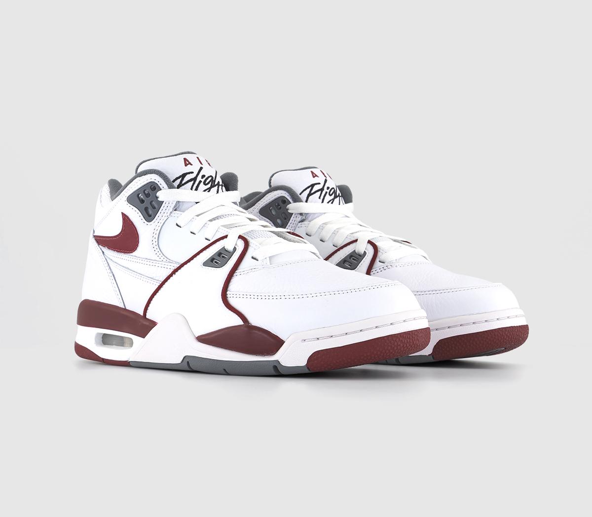 NikeAir Flight 89 Trainers White Team Red Smoke Grey Team Red