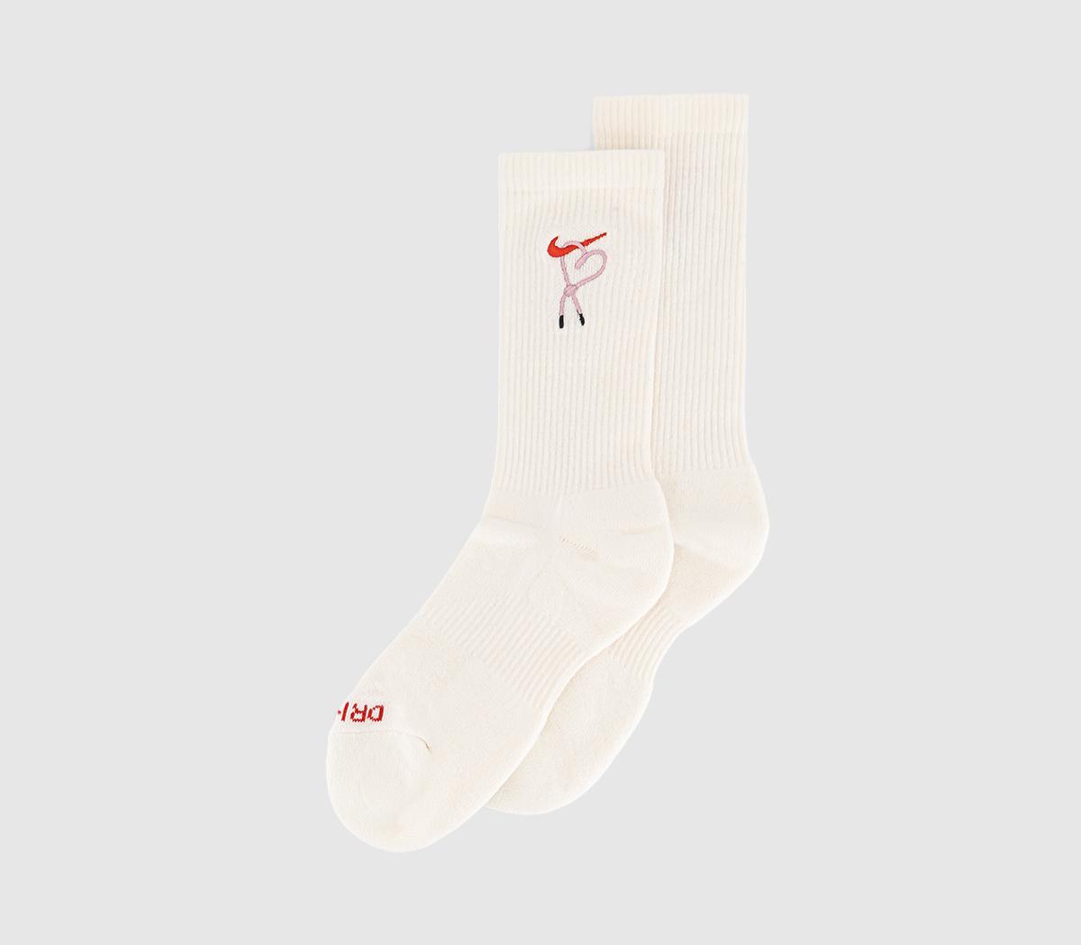 NikeCrew Socks 1 Pair NikeCrew Socks 1 PairSail Pink Foam University Red