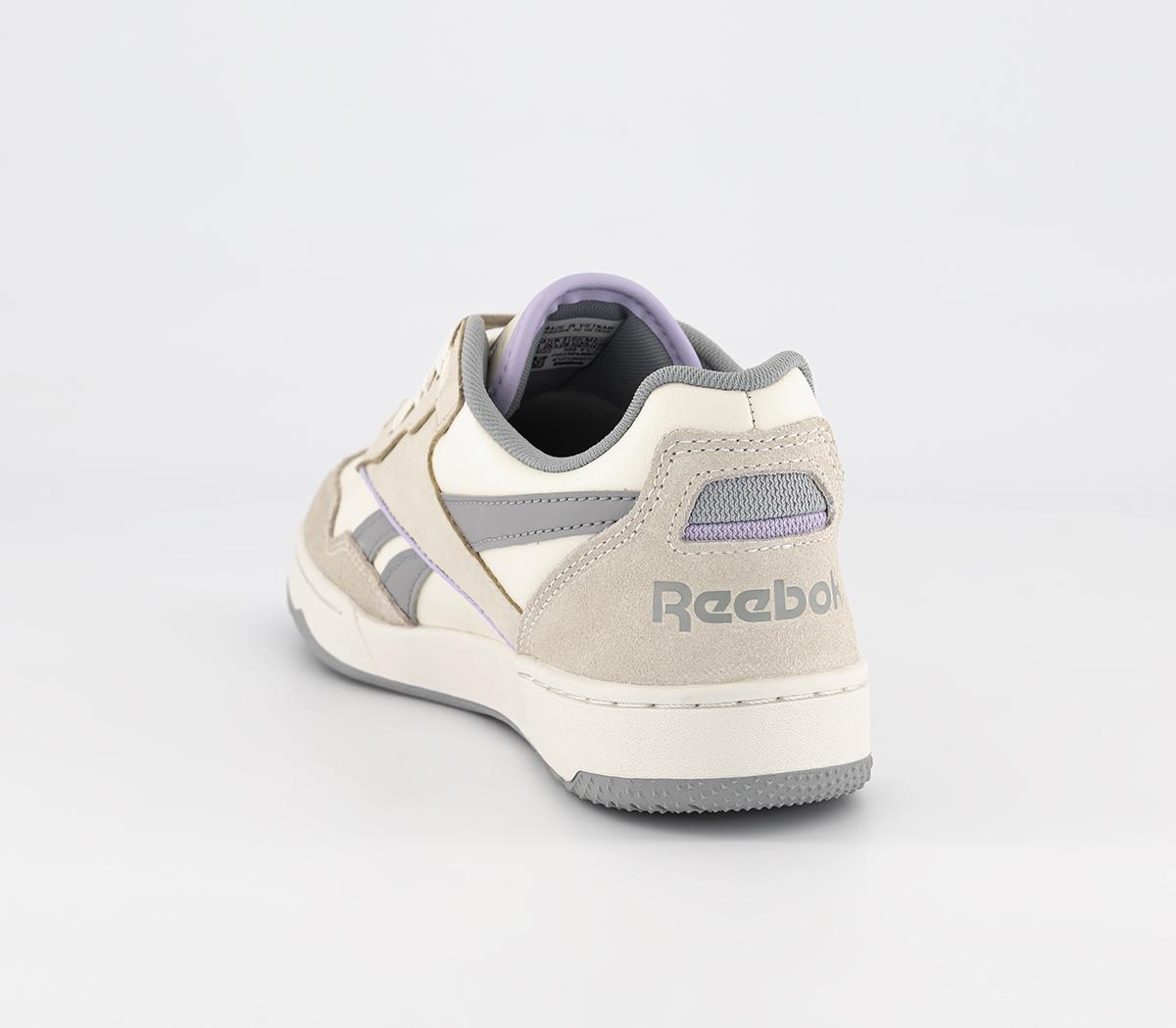 Reebok Bb 4000 II Trainers Reebok Bb 4000 II Trainers Classic White Pure Grey Purple Oasis