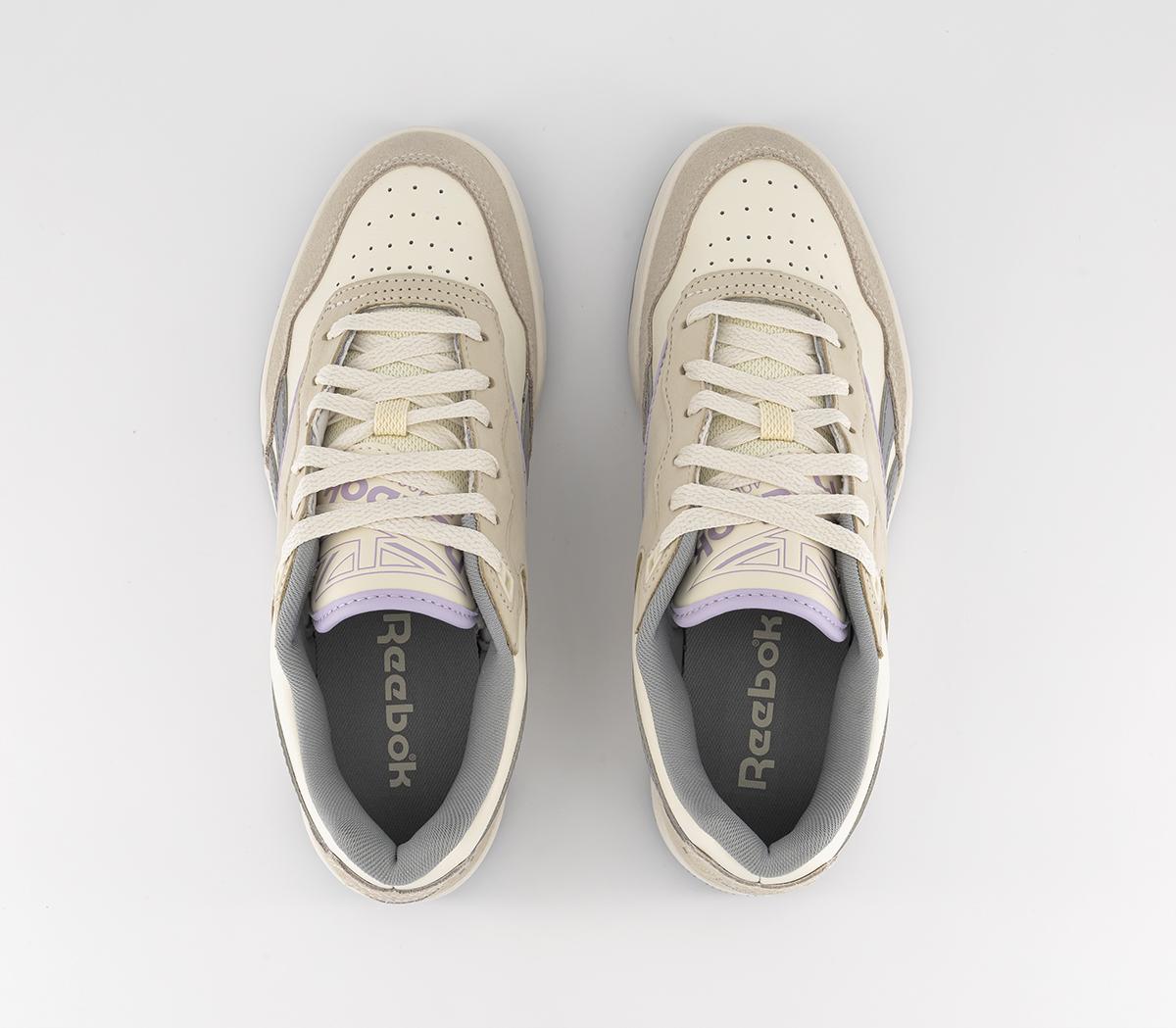 Reebok Bb 4000 II Trainers Reebok Bb 4000 II Trainers Classic White Pure Grey Purple Oasis