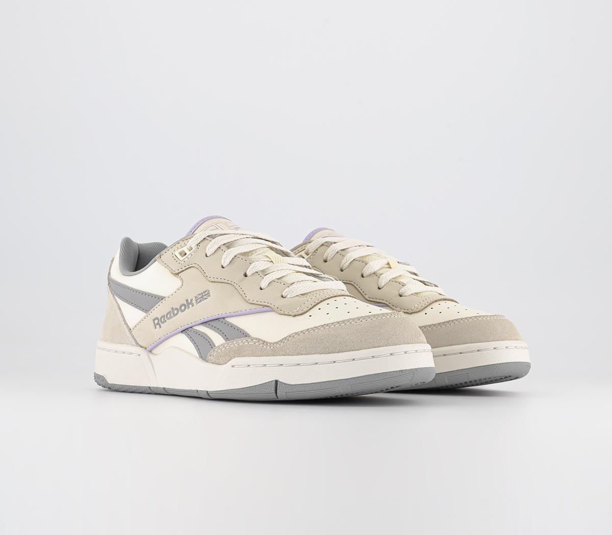 Reebok Bb 4000 II Trainers Reebok Bb 4000 II Trainers Classic White Pure Grey Purple Oasis