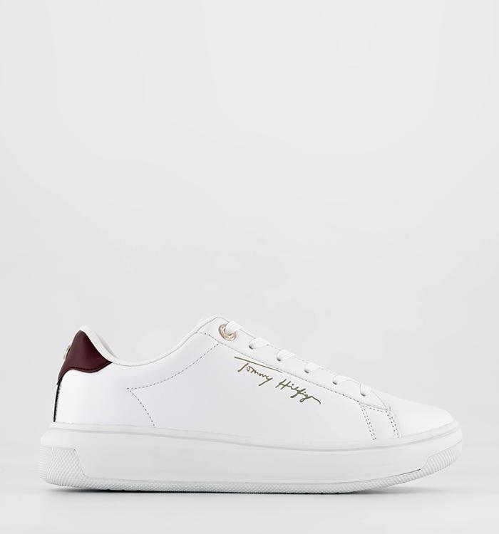Tommy Hilfiger Signature Court Sneakers White Red