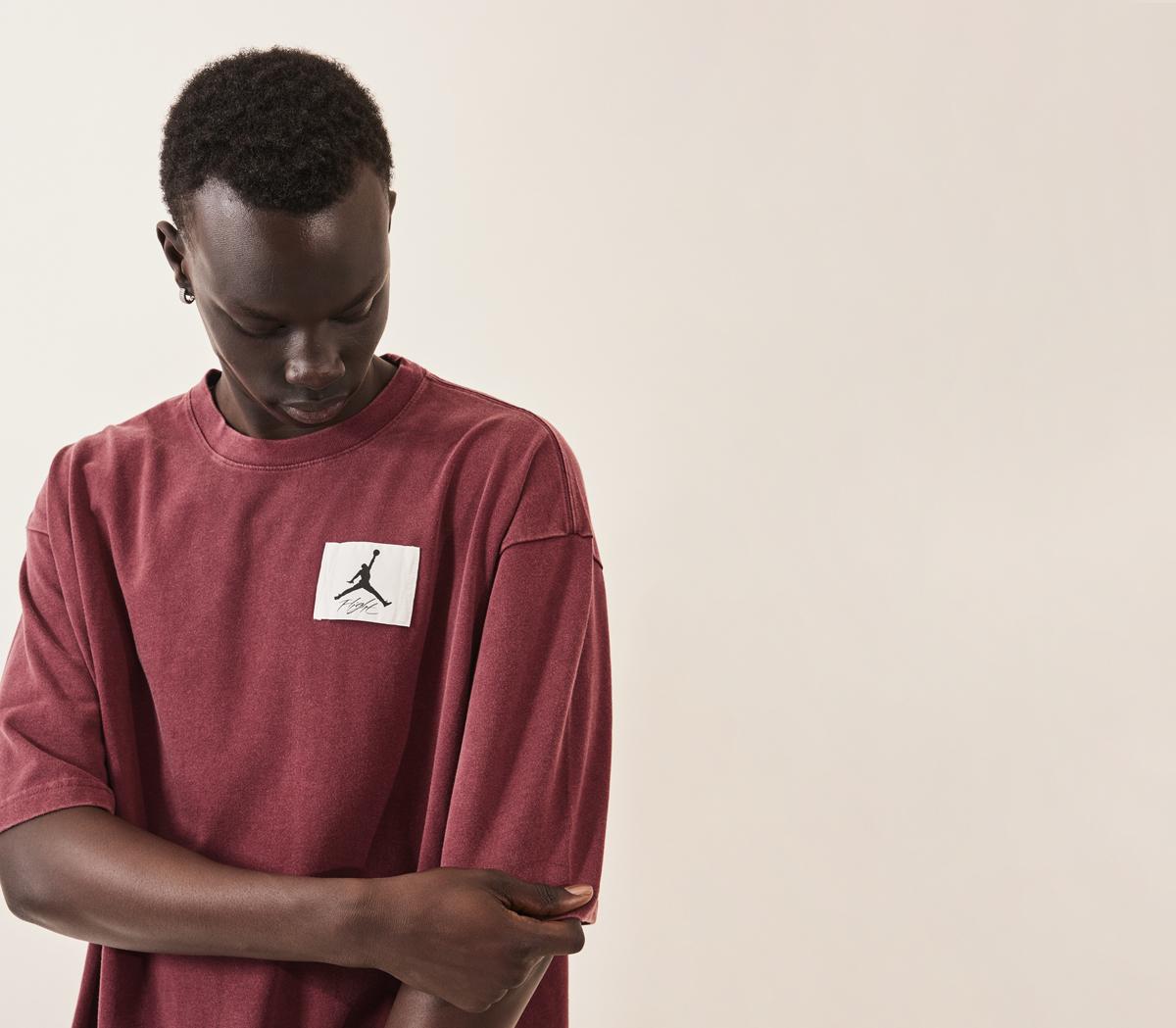 Jordan Oversized Tshirt Cherrywood Red Clothing & Accessories