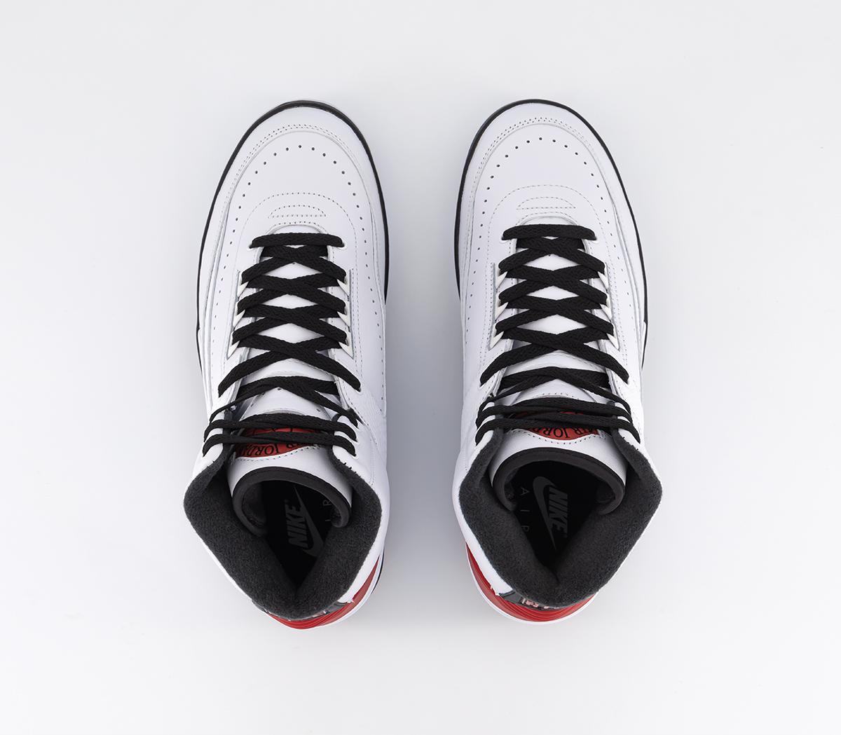 JordanAir Jordan 2 TrainersWhite Varsity Red Black