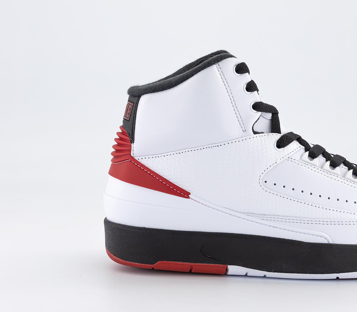JordanAir Jordan 2 TrainersWhite Varsity Red Black