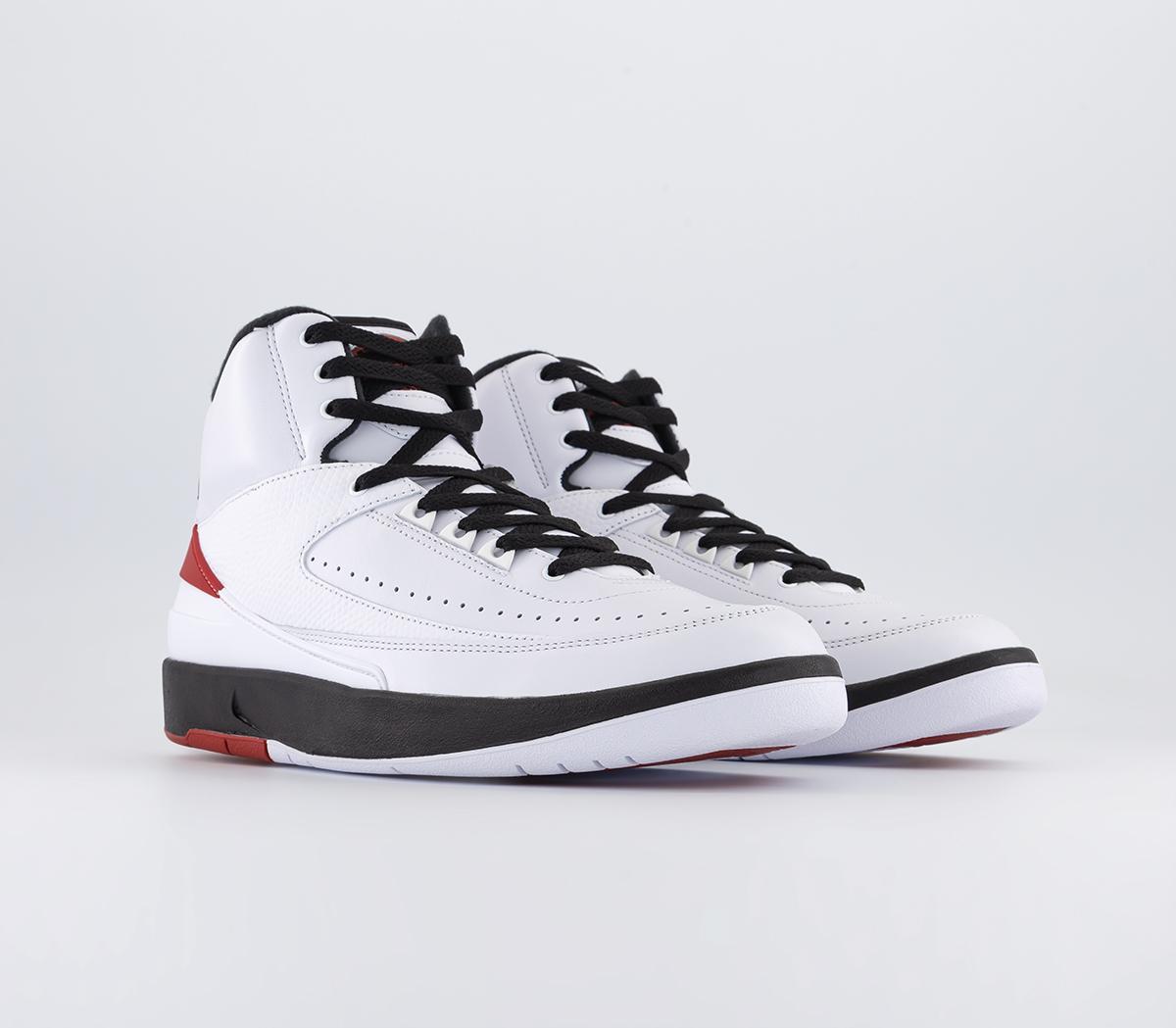 Jordan Air Jordan 2 Trainers White Varsity Red Black - Men's Trainers