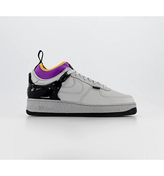 Nike Air Force 1 Low Trainers Grey Fog Black University Gold