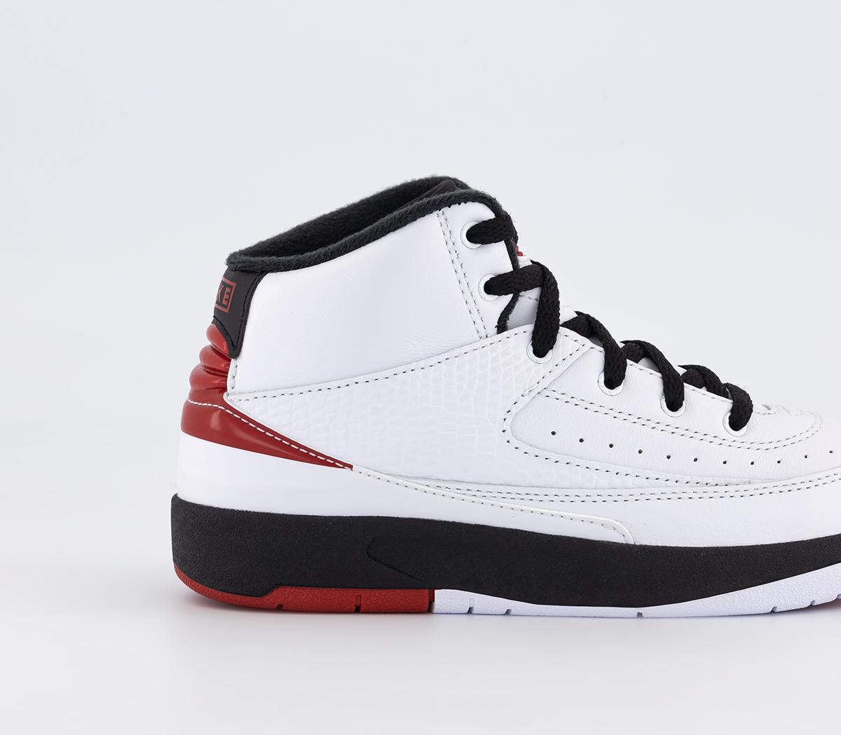 Jordan Jordan 2 Youth Trainers White Varsity Red Black Unisex