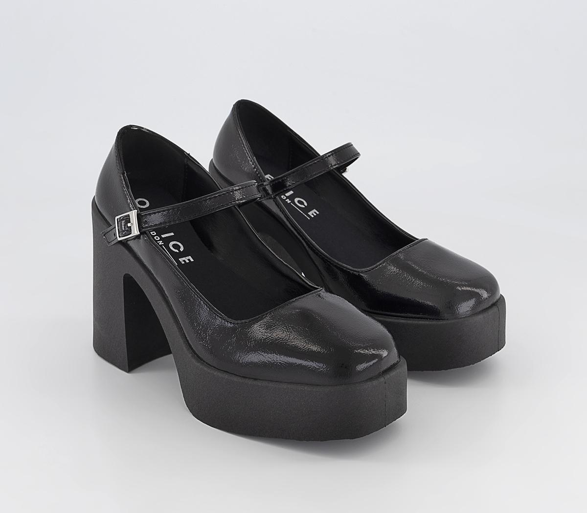 OFFICE Madison Platform Mary Jane Shoes Black - Heels