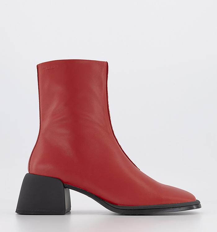 Vagabond Shoemakers Ansie Ankle Boots Red