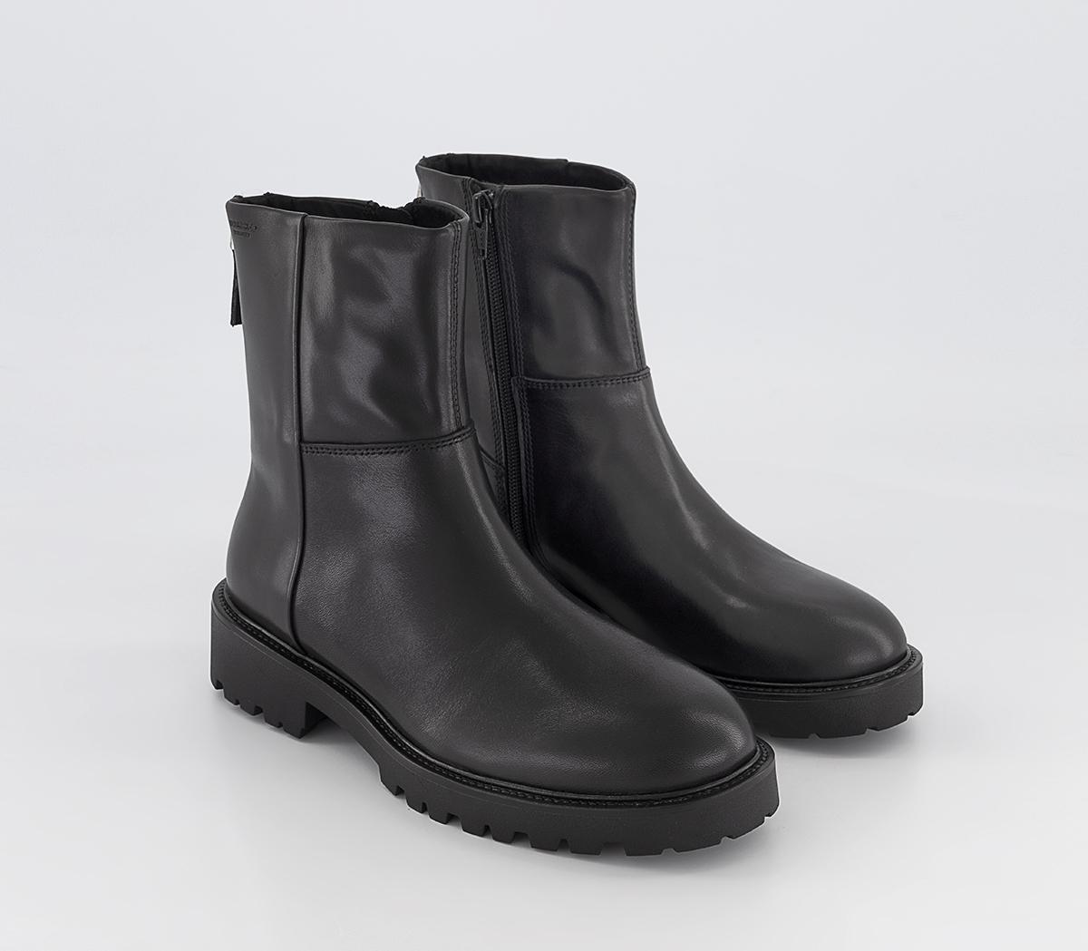 Vagabond Shoemakers Kenova Back Zip Boots Black - New Season Boots