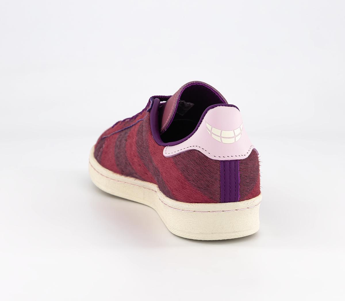 adidasCampus 80s Cheshire Cat Trainers Semi Solar Pink Glory Purple Cream White