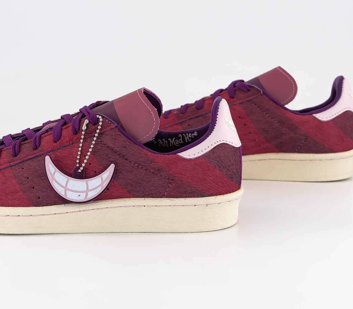 adidasCampus 80s Cheshire Cat Trainers Semi Solar Pink Glory Purple Cream White