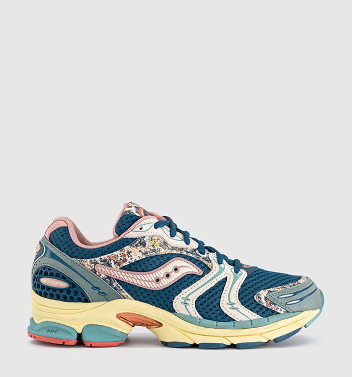 Saucony Progrid Triumph 4 Trainers Blue Beige