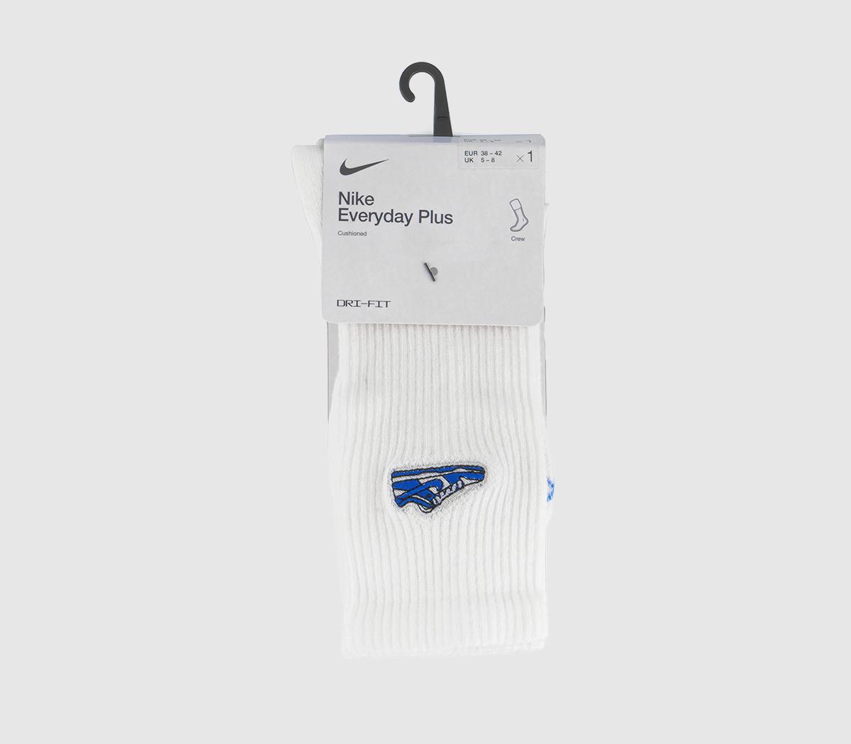 NikeEveryday Plus Dunk Socks 1 Pair NikeEveryday Plus Dunk Socks 1 PairWhite White Blue