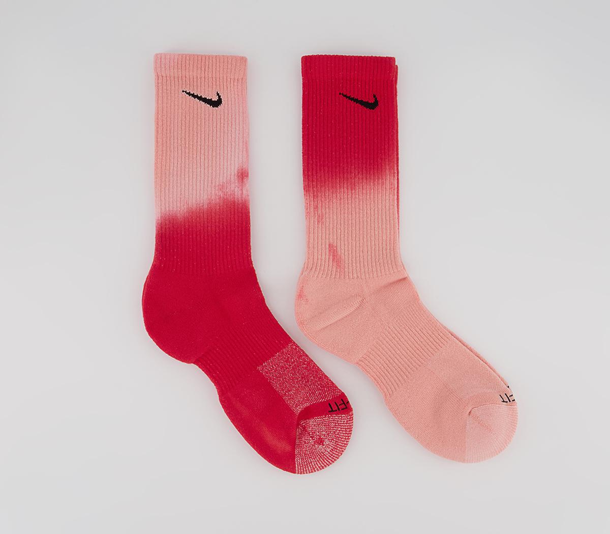 NikeEveryday Plus Socks 2 PairsPink Multi