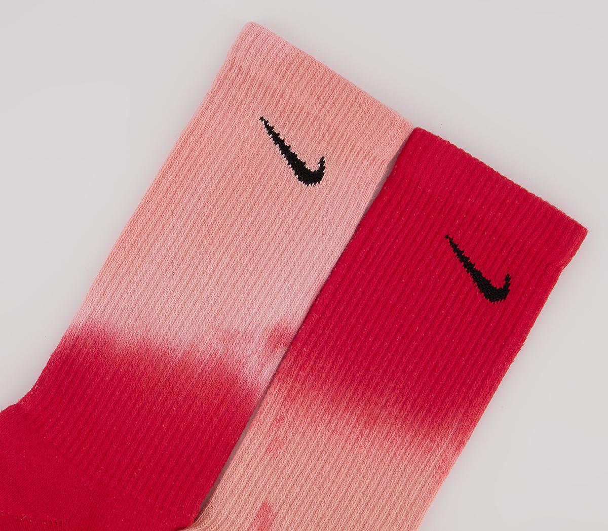 Nike Everyday Plus Socks 2 Pairs Nike Everyday Plus Socks 2 Pairs Pink Multi