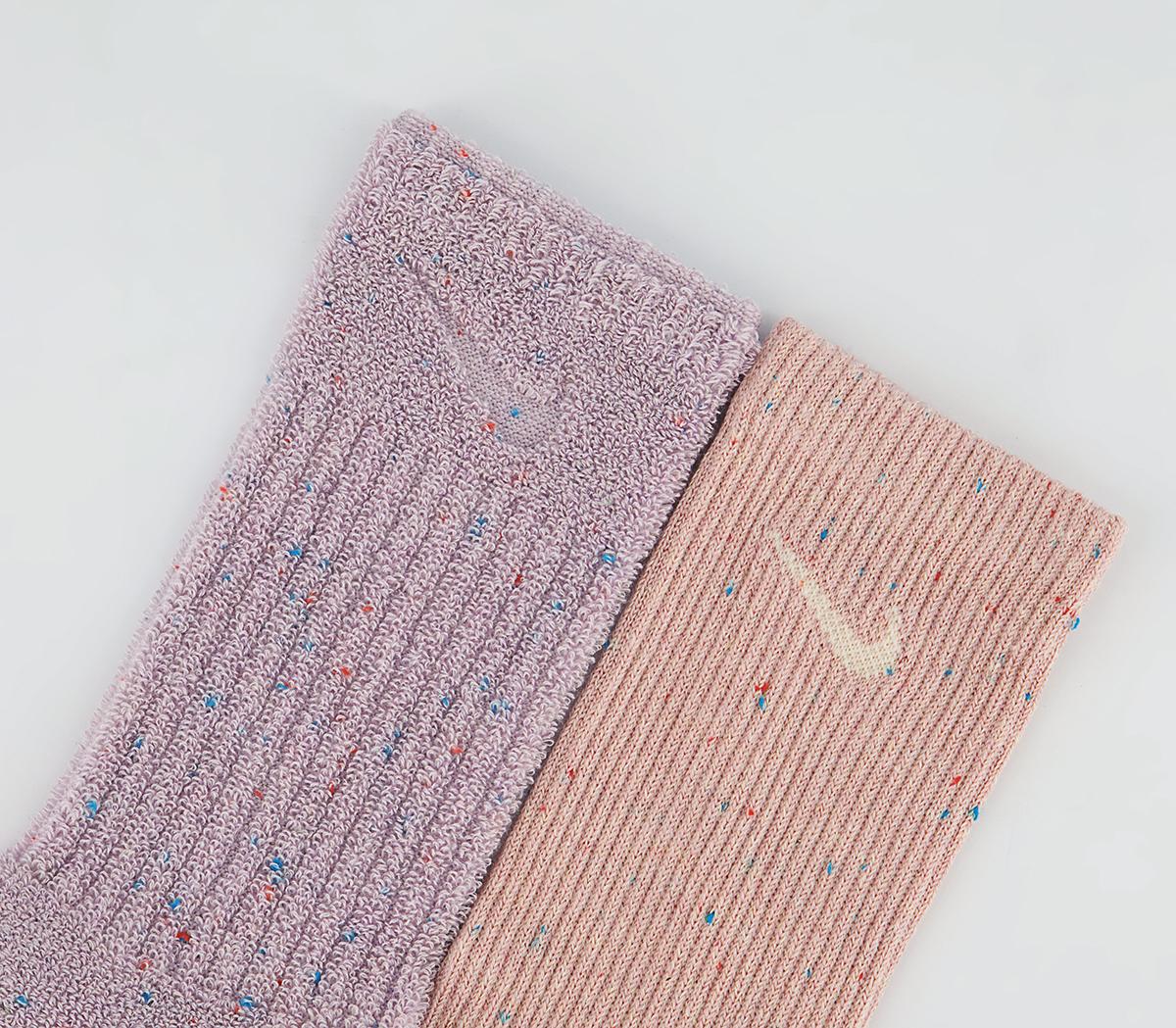 Nike Everyday Plus Socks 2 Pairs Nike Everyday Plus Socks 2 Pairs Multi Pink Multi