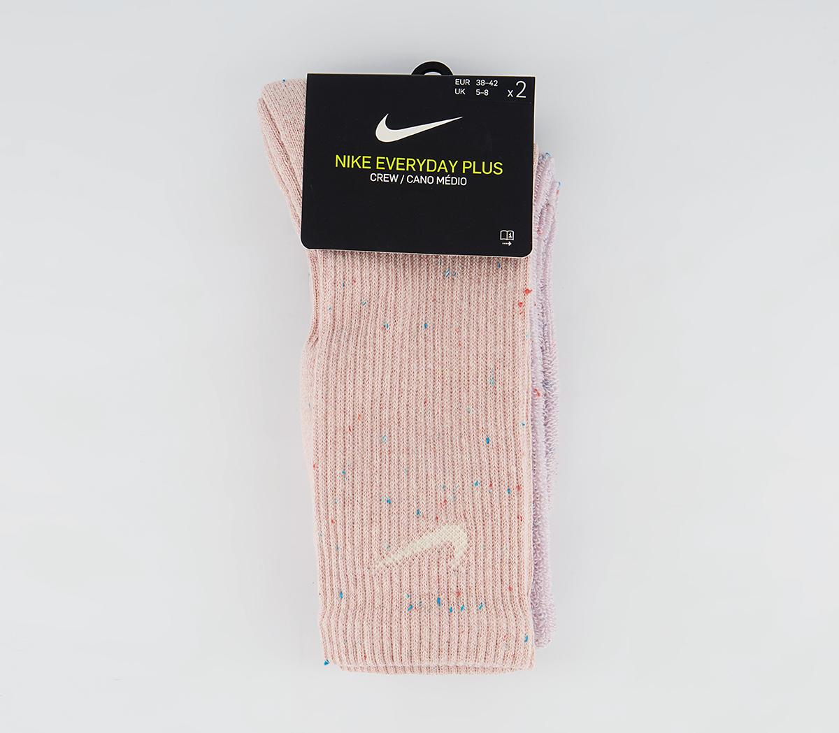 Nike Everyday Plus Socks 2 Pairs Nike Everyday Plus Socks 2 Pairs Multi Pink Multi