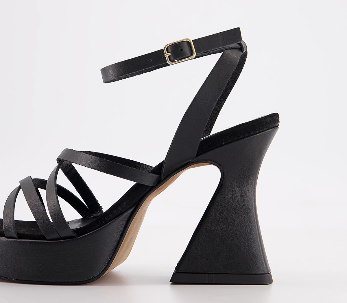 OFFICE Studio Office Studio Milan Strappy Vamp Platform Heels Black