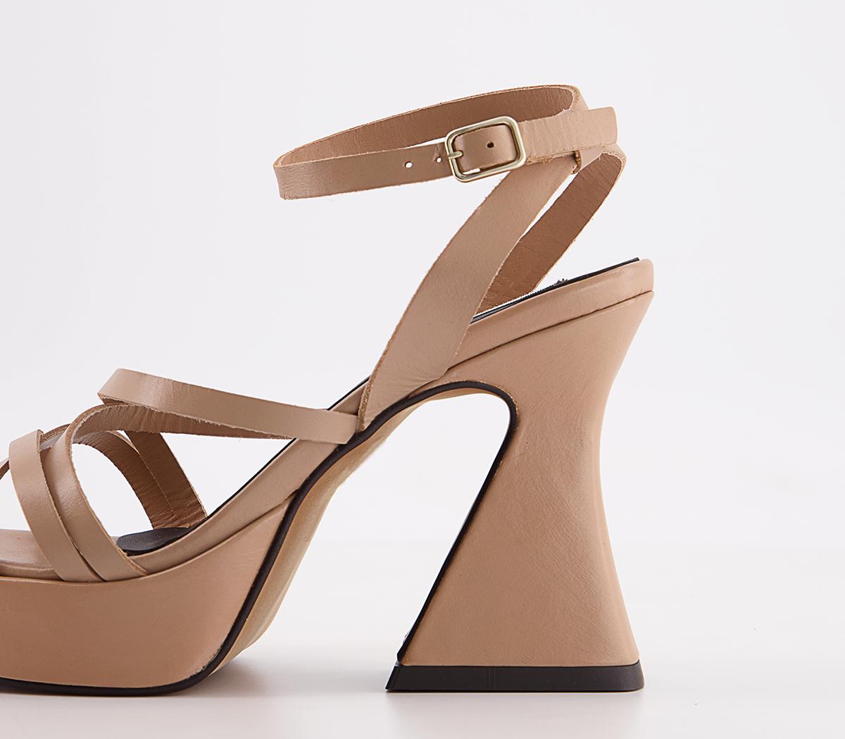 OFFICE Studio Office Studio Milan Strappy Vamp Platform Heels Mushroom