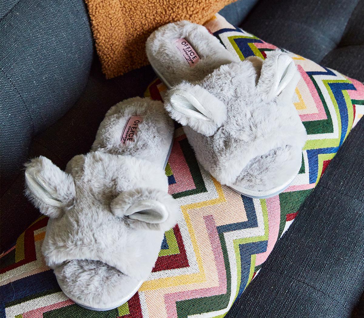 Rabbit on sale slippers womens