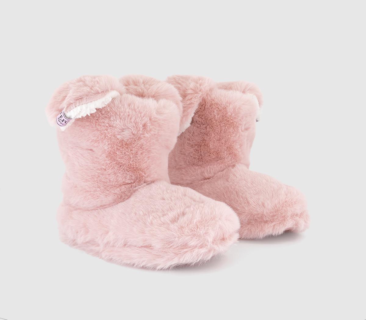 OFFICE Lounge Womens Ruby Bunny Slipper Boots New Pink, 5-6