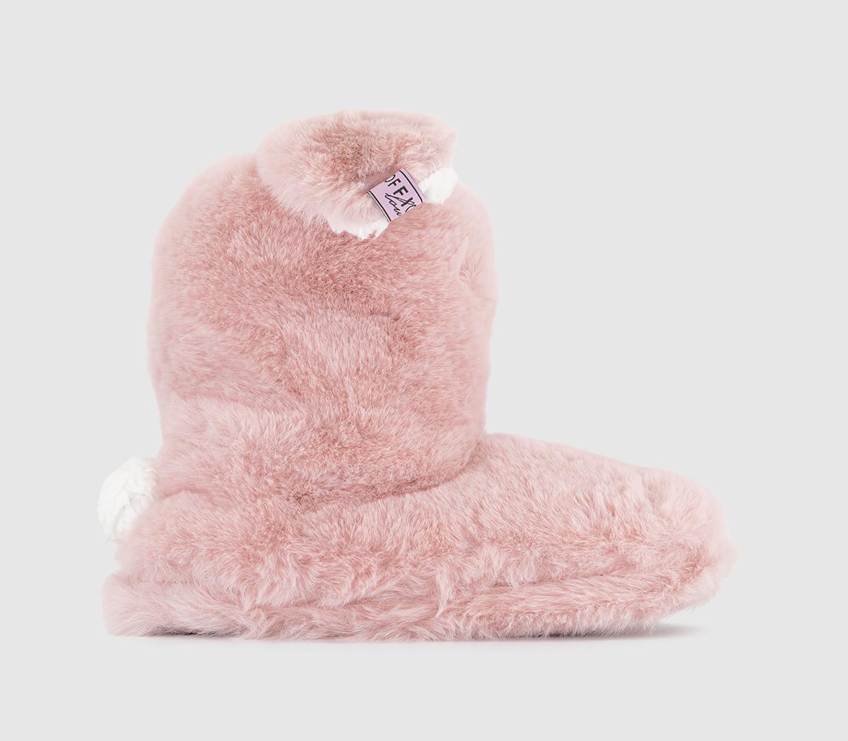 Ruby Bunny Slipper Boots New Pink
