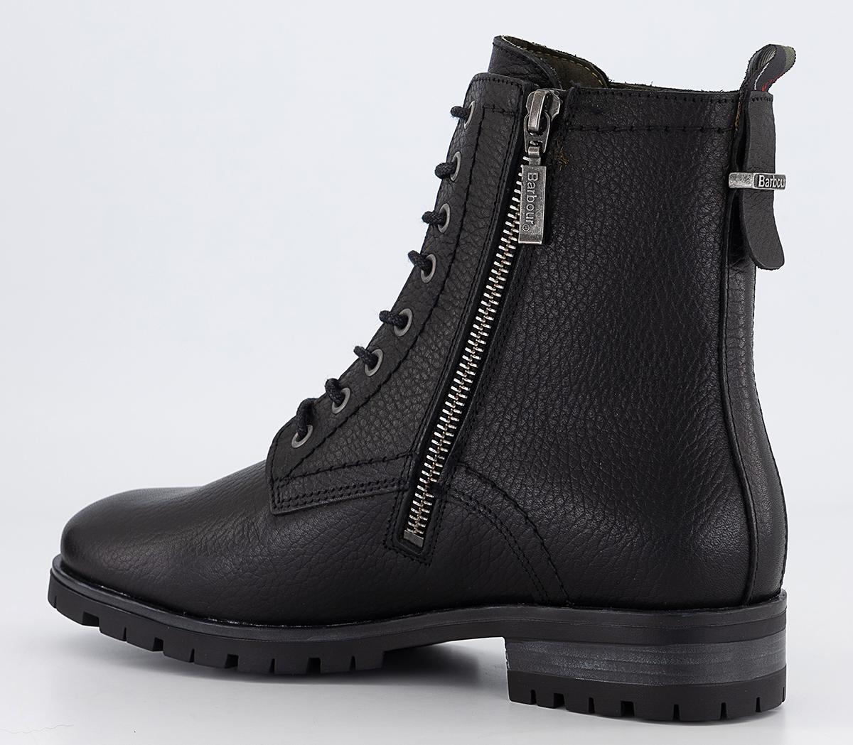 BarbourChristina Lace Up BootsBlack