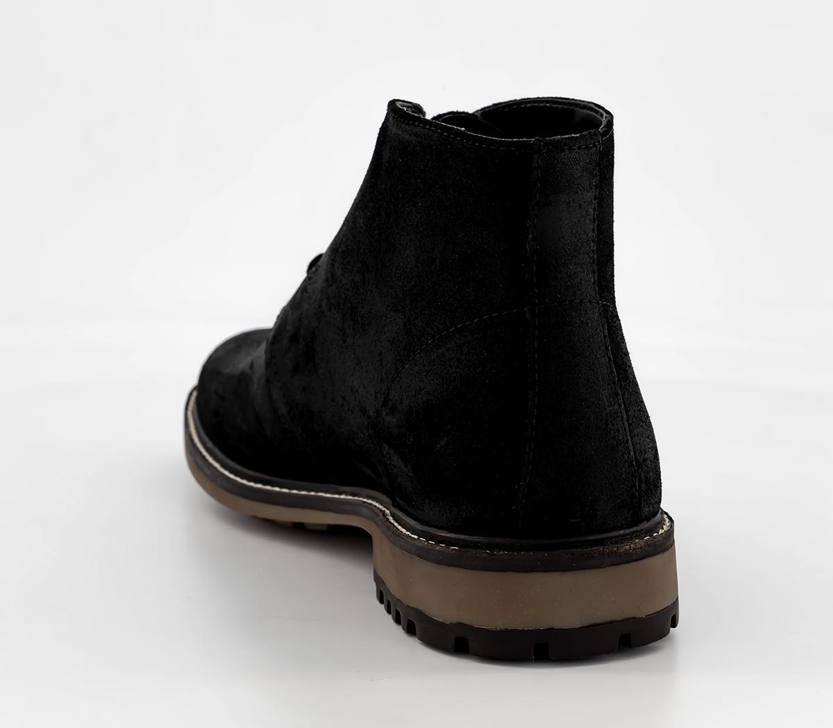 OFFICEBlackburn Waxed Casual Chukka Boots OFFICEBlackburn Waxed Casual Chukka BootsBlack Suede