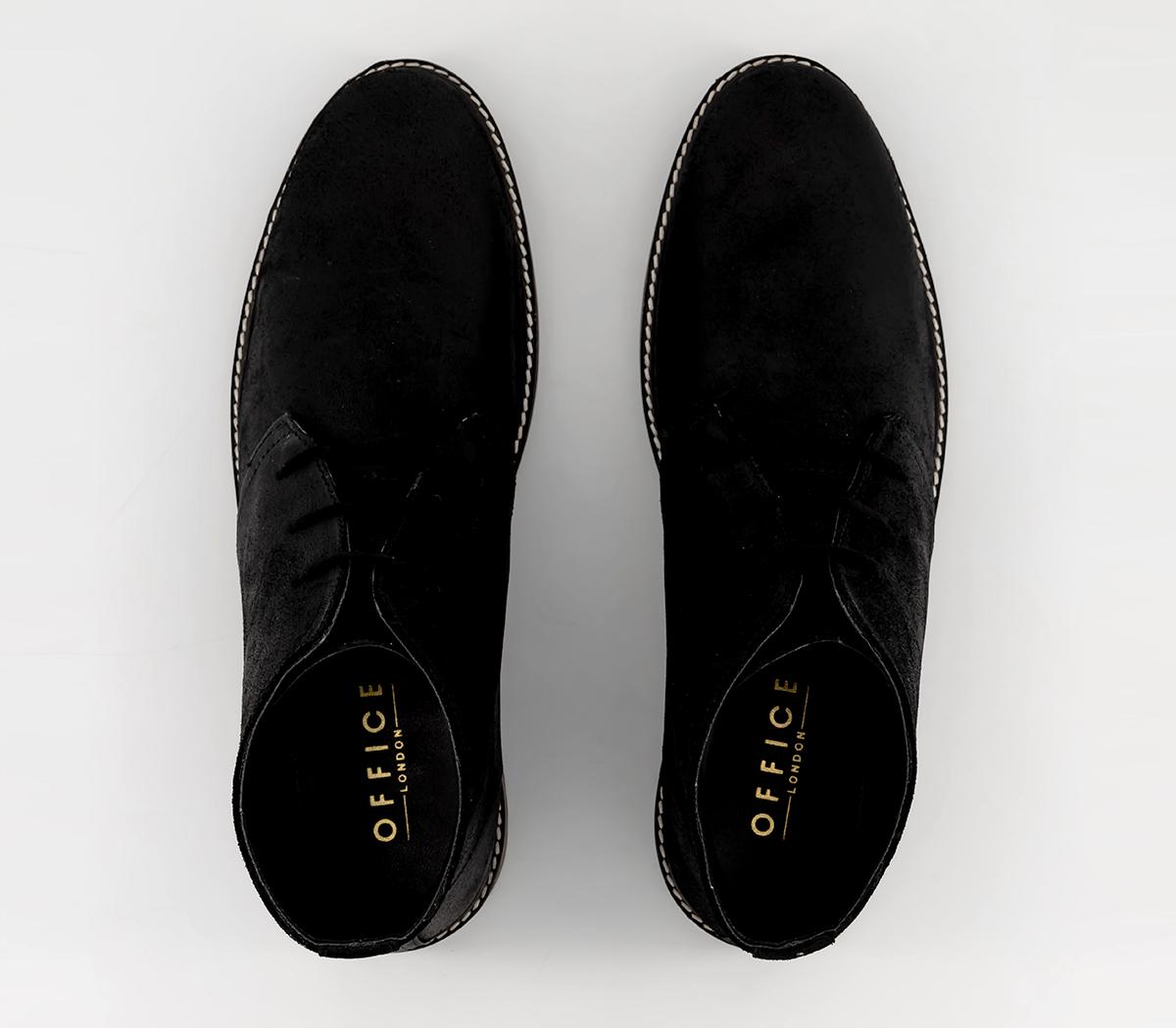 OFFICEBlackburn Waxed Casual Chukka Boots OFFICEBlackburn Waxed Casual Chukka BootsBlack Suede