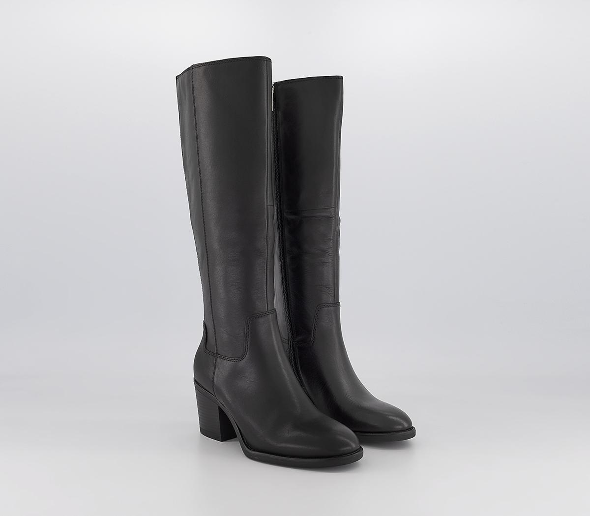 OFFICE Kabana Knee Boots Black Leather - Knee High Boots