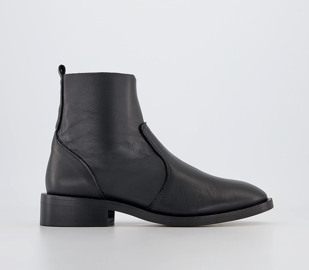 Alessia Unlined Flat Ankle Boots