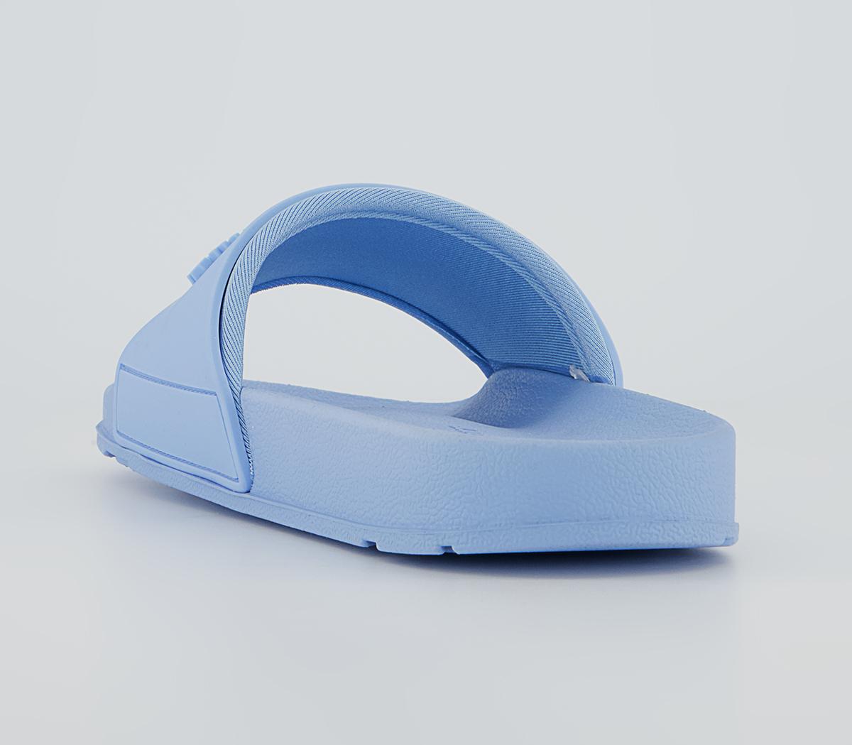 Juicy Couture Breanna Debossed Sliders Juicy Couture Breanna Debossed Sliders Baby Blue