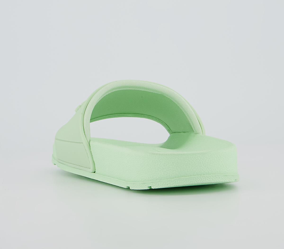 Juicy Couture Breanna Debossed Sliders Juicy Couture Breanna Debossed Sliders Bright Green
