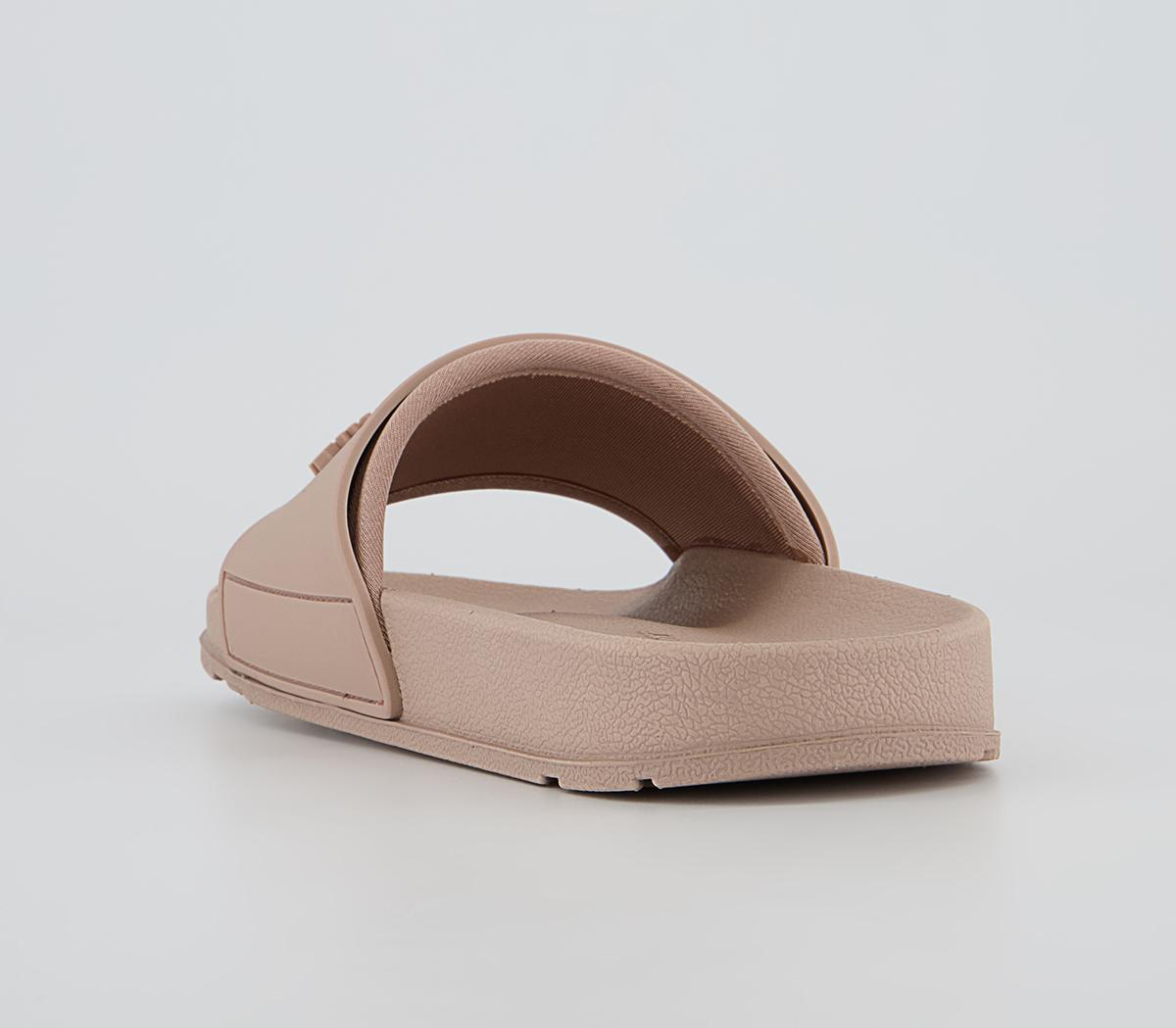 Juicy Couture Breanna Debossed Sliders Juicy Couture Breanna Debossed Sliders Taupe