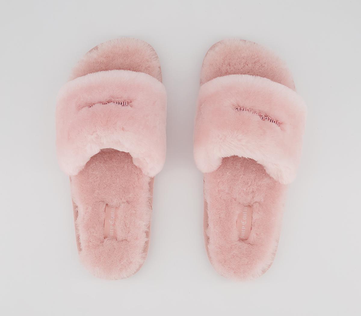 Juicy Couture Fur Sliders Juicy Couture Fur Sliders Baby Pink