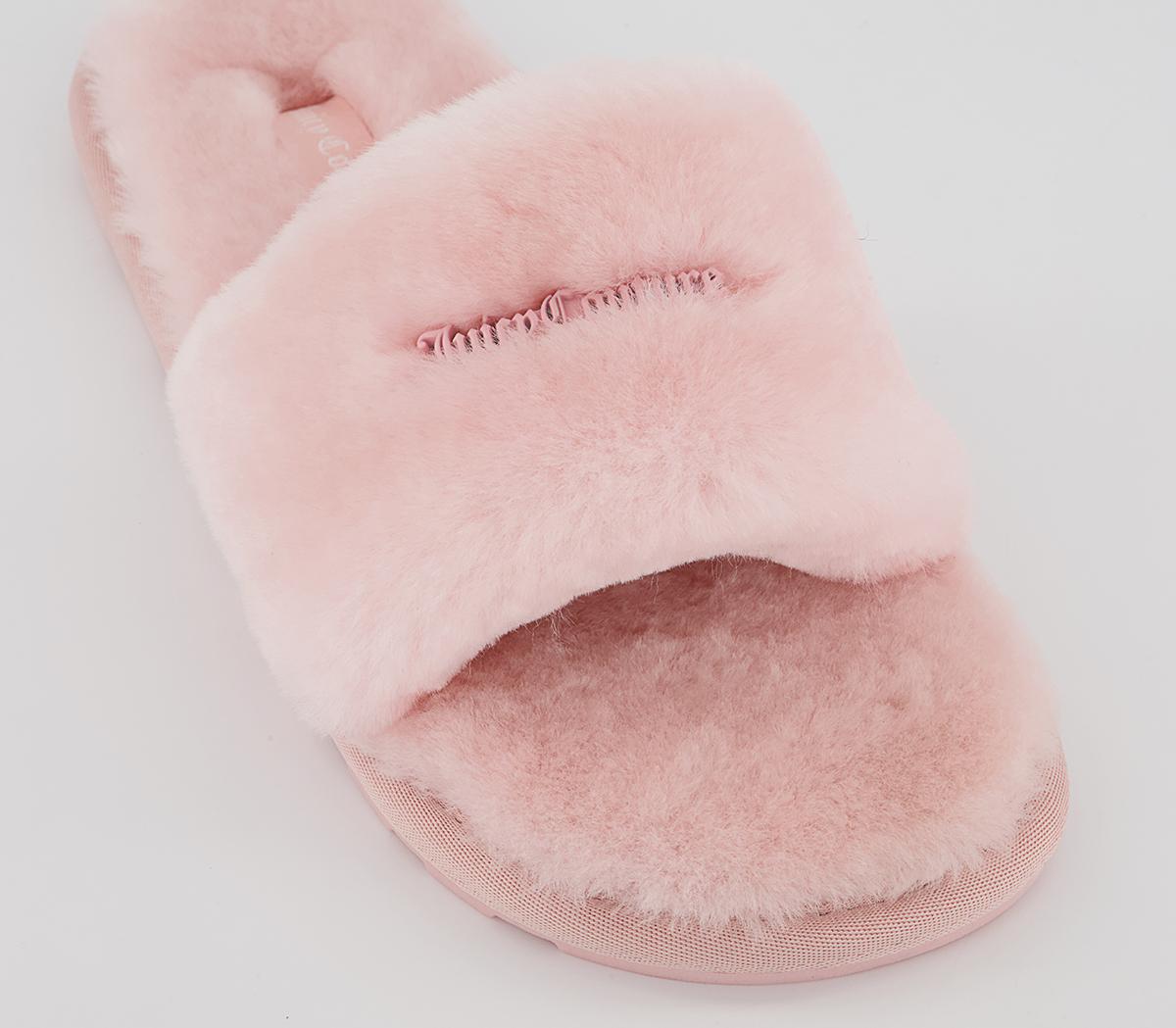 Juicy Couture Fur Sliders Juicy Couture Fur Sliders Baby Pink