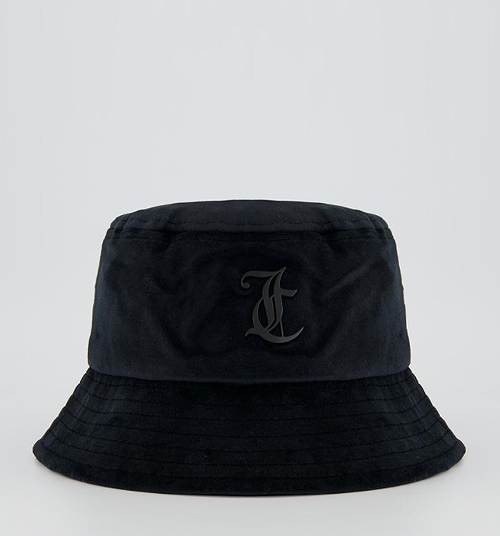 Juicy Couture Eleana Velour Bucket Hat Black