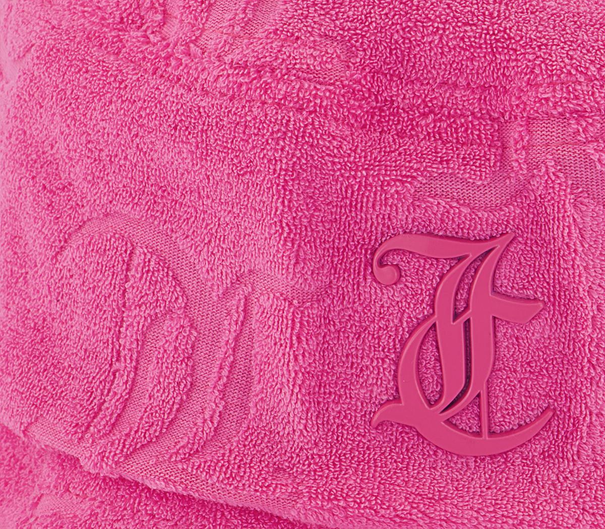 Juicy Couture Eleanna Monogram Towelling Bucket Hat Juicy Couture Eleanna Monogram Towelling Bucket Hat Fluro Pink