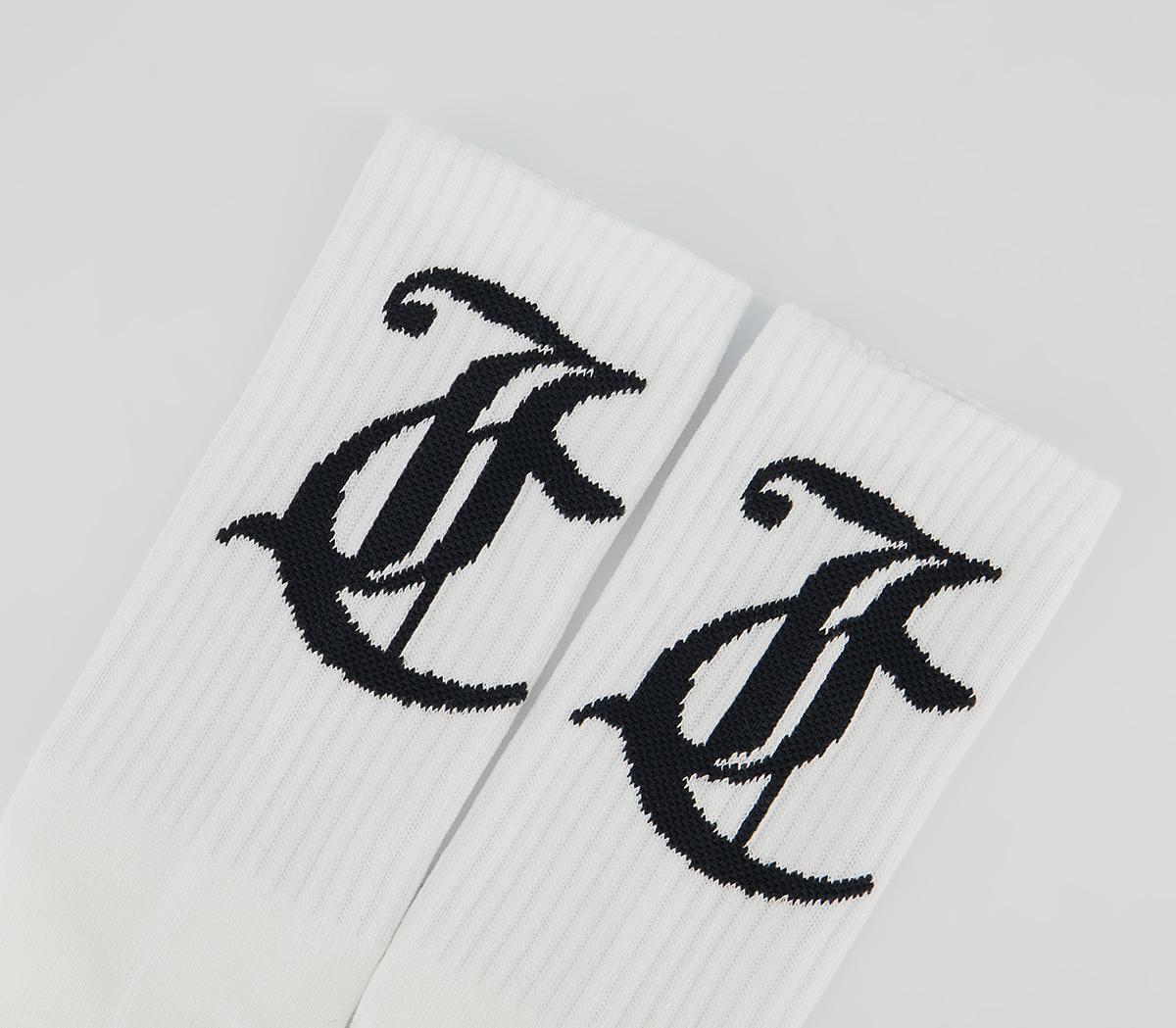 Juicy Couture Louie Core Socks Juicy Couture Louie Core Socks White
